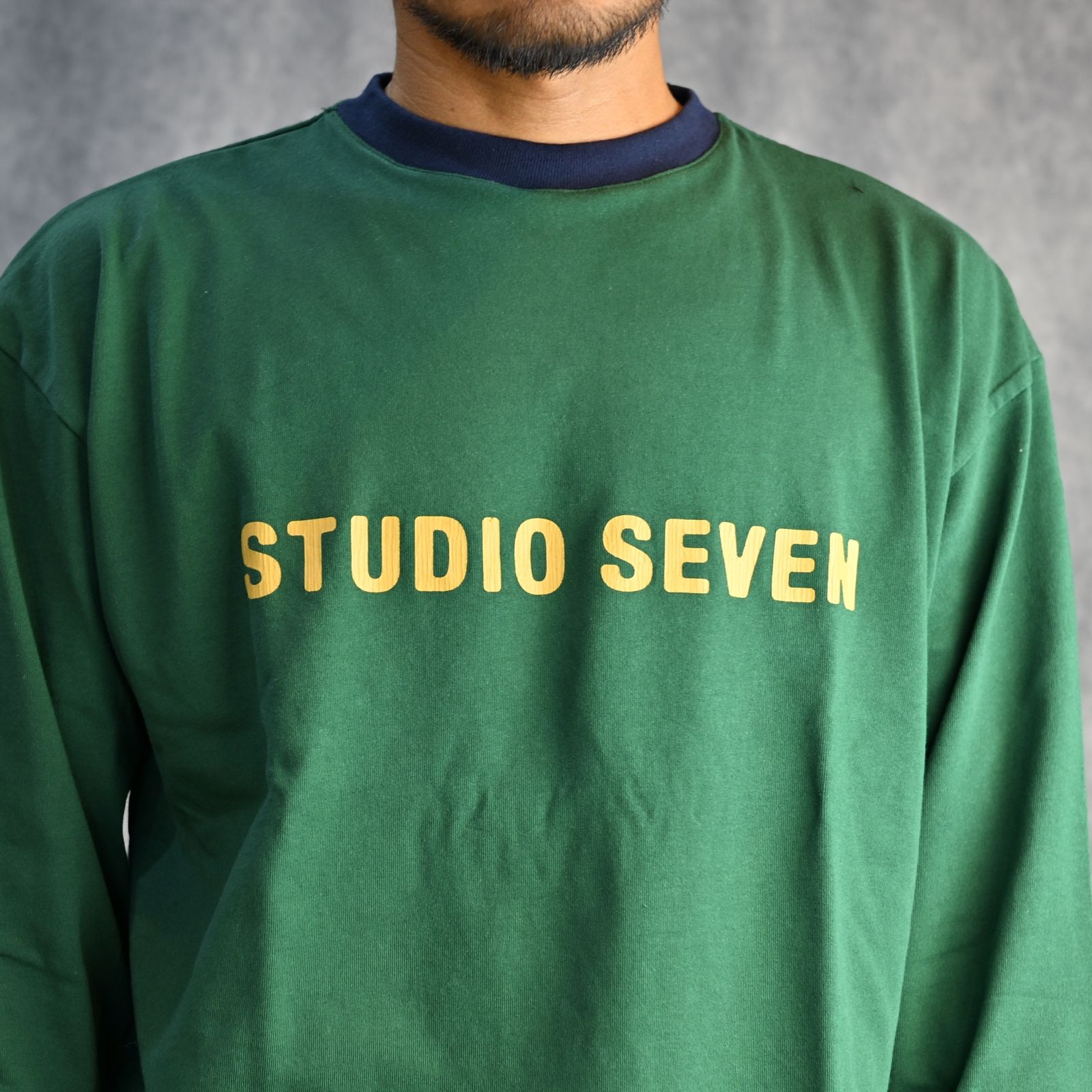 Ringer Logo Long Sleeve T-shirt （GREEN） /  リンガーTシャツ （グリーン）