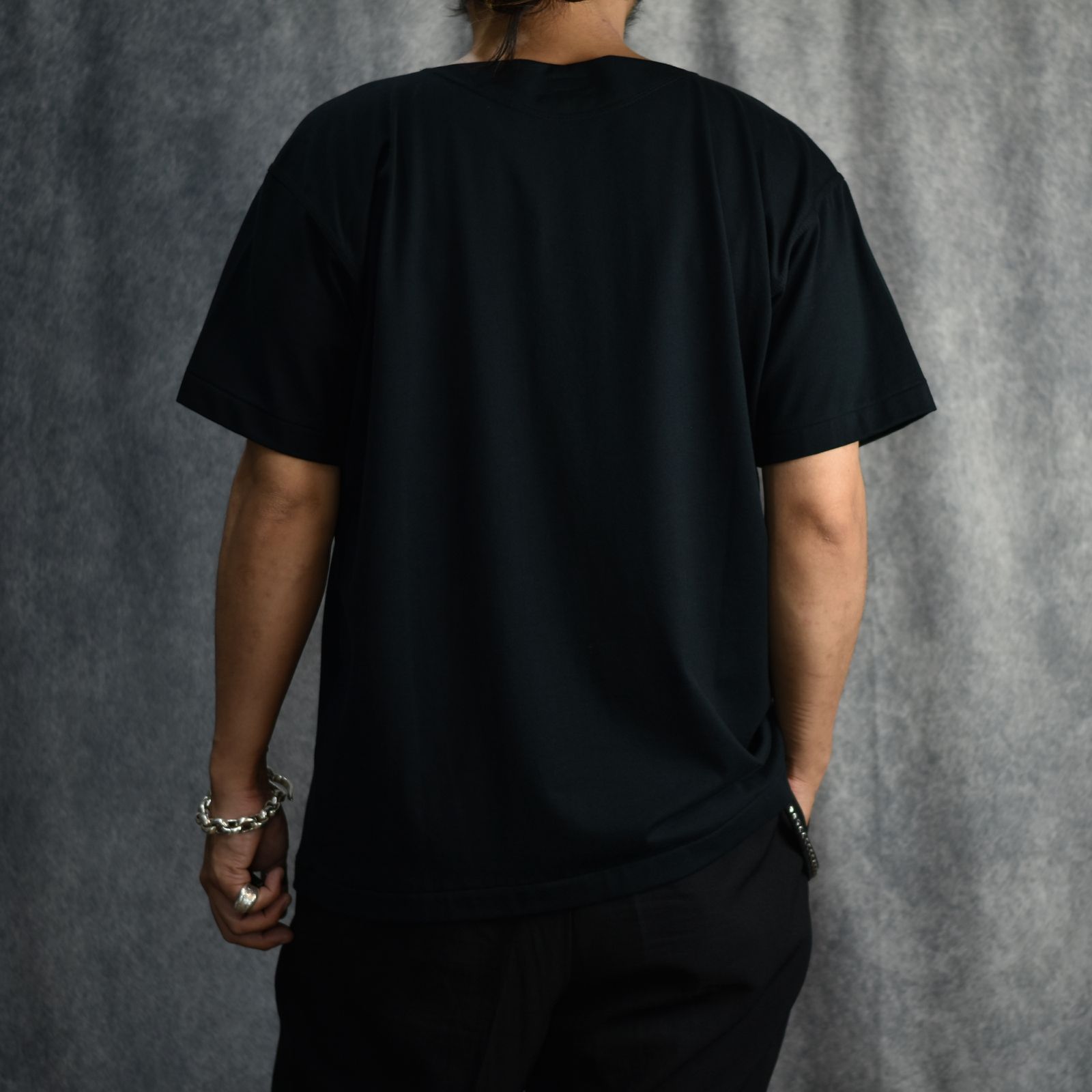 Boatneck T-shirt "SAILOR" (INK BLACK) / ボートネック Tシャツ