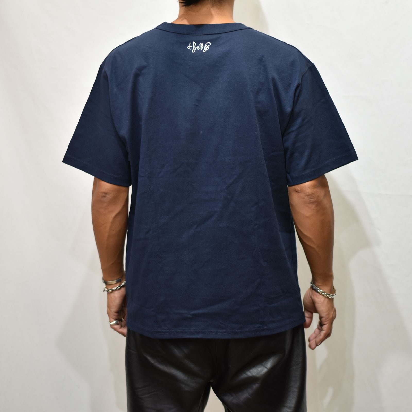 chord - CHAMPION 7OZ ”chord” EMBROIDERY SHORT SLEEVE TEE (NAVY