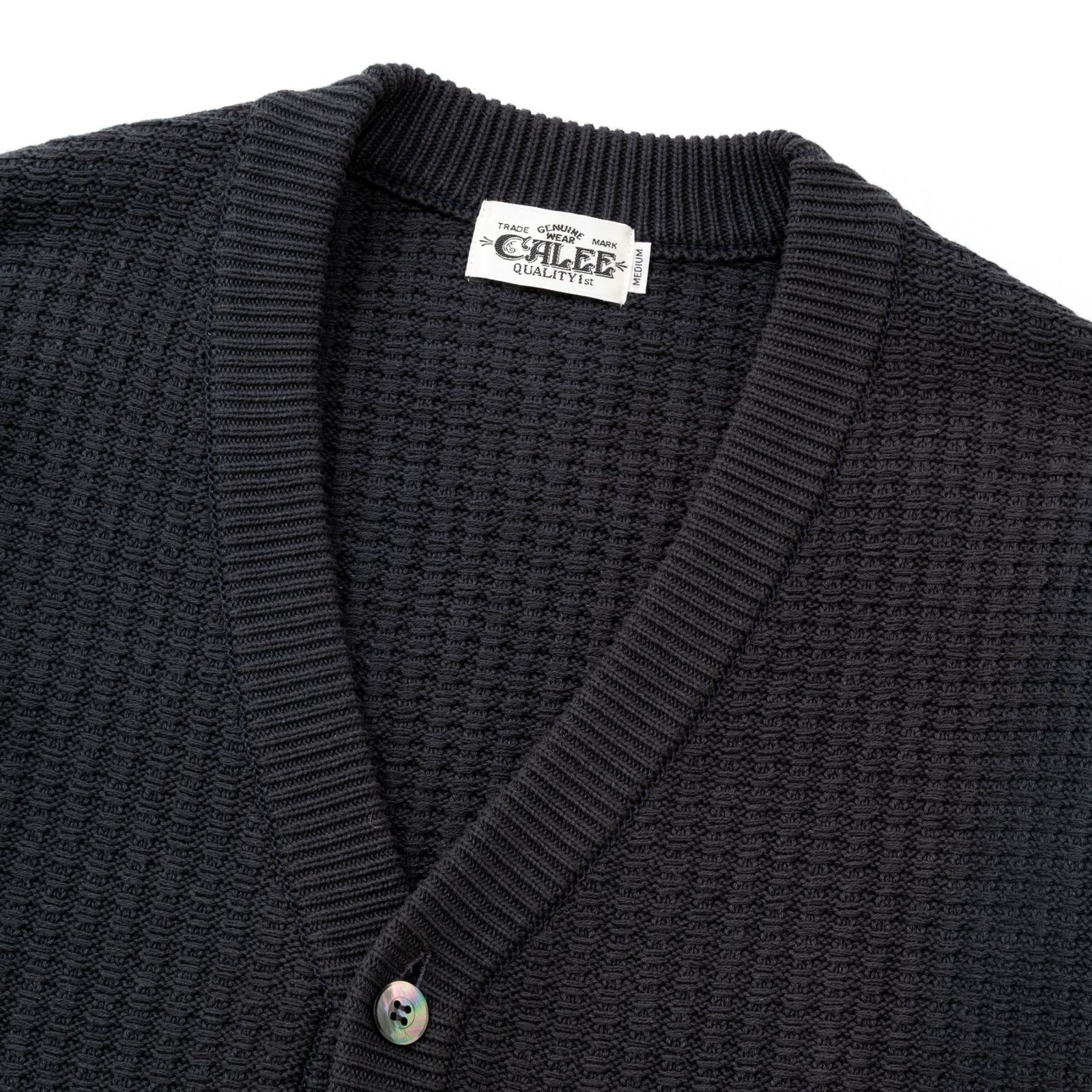 ×EYYA KNIT BIG WAFFLE KNIT CARDIGAN (INK BLACK)｜× エイヤ ワッフル ニット カーディガン｜CL-26SS001EYYA