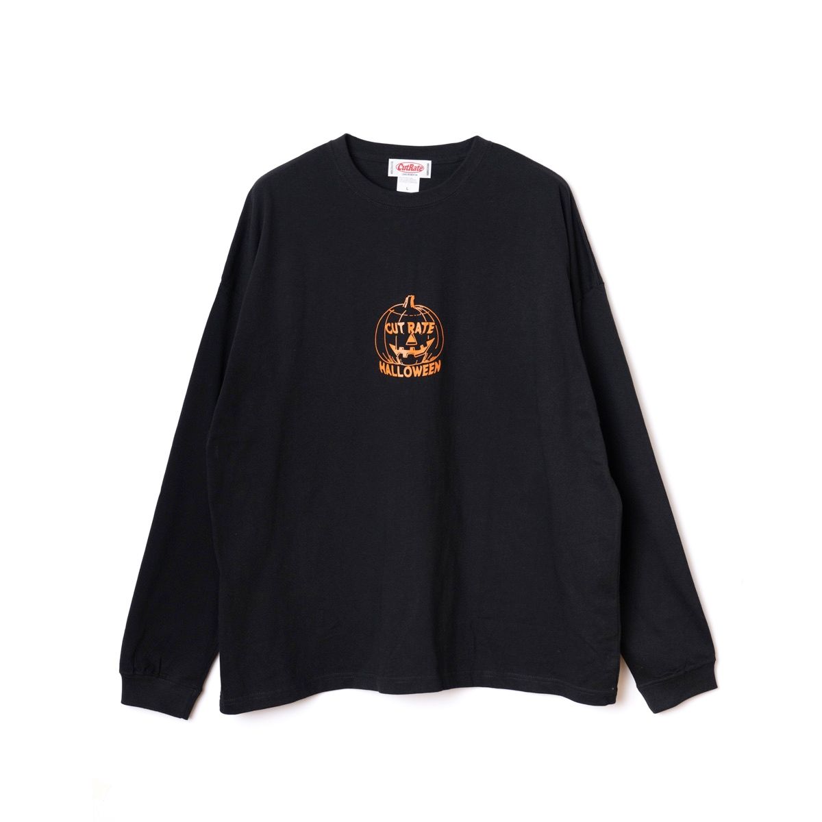 HORROR NIGHT DROP SHOULDER L/S TEE <WOLF> (BLACK) / ドロップショルダー ロンT