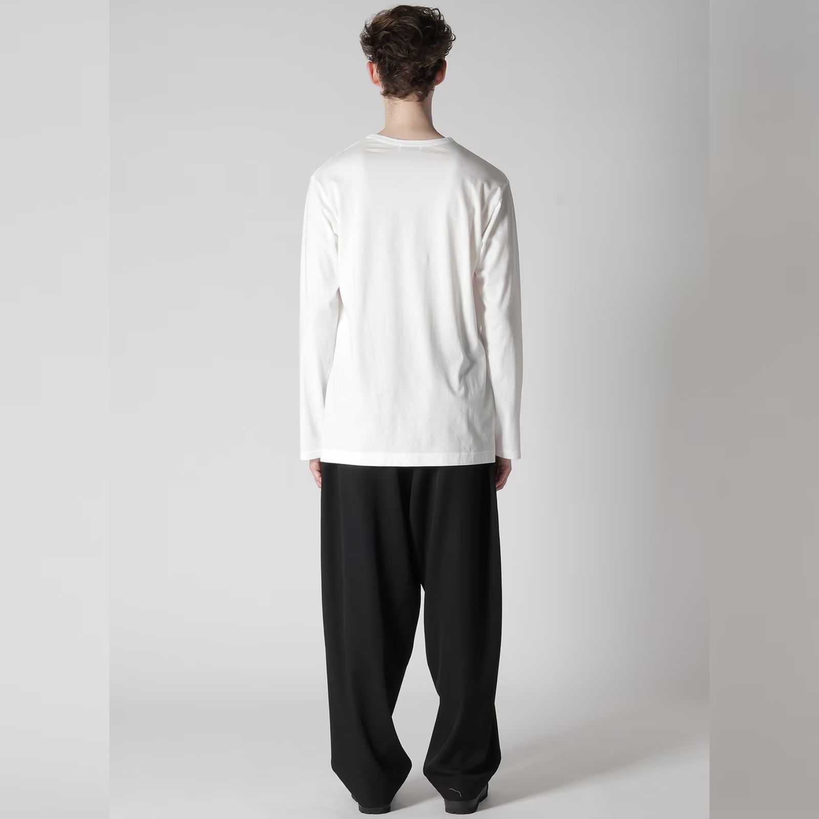 30/- COTTON SINGLE JERSEY ROUND NECK LONG SLEEVE （OFF WHITE） ロングスリーブ カットソー （オフホワイト）