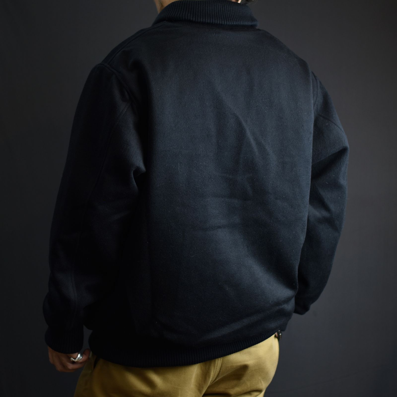 CALEE - WOOL BEAVER AWARD TYPE JACKET ＜TYPE B＞ (BLACK) / ウールビーバー アワードジャケット  | chord online store