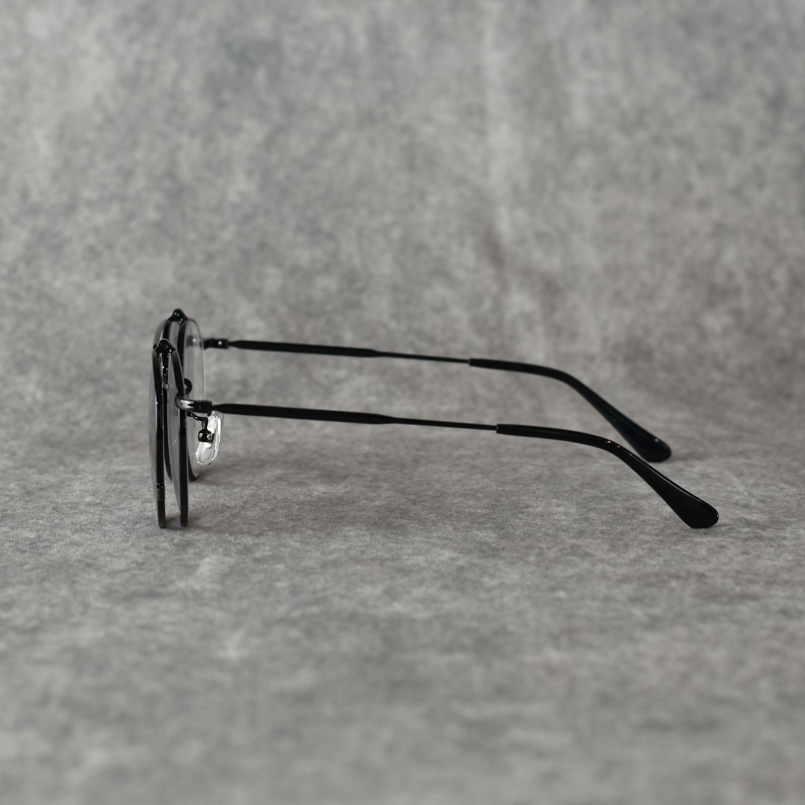 CALEE キャリー フリップアップタイプ サークルサングラス 新品 CALEE - FLIP UP TYPE CIRCLE METAL GLASSES (BLACK/BLACK