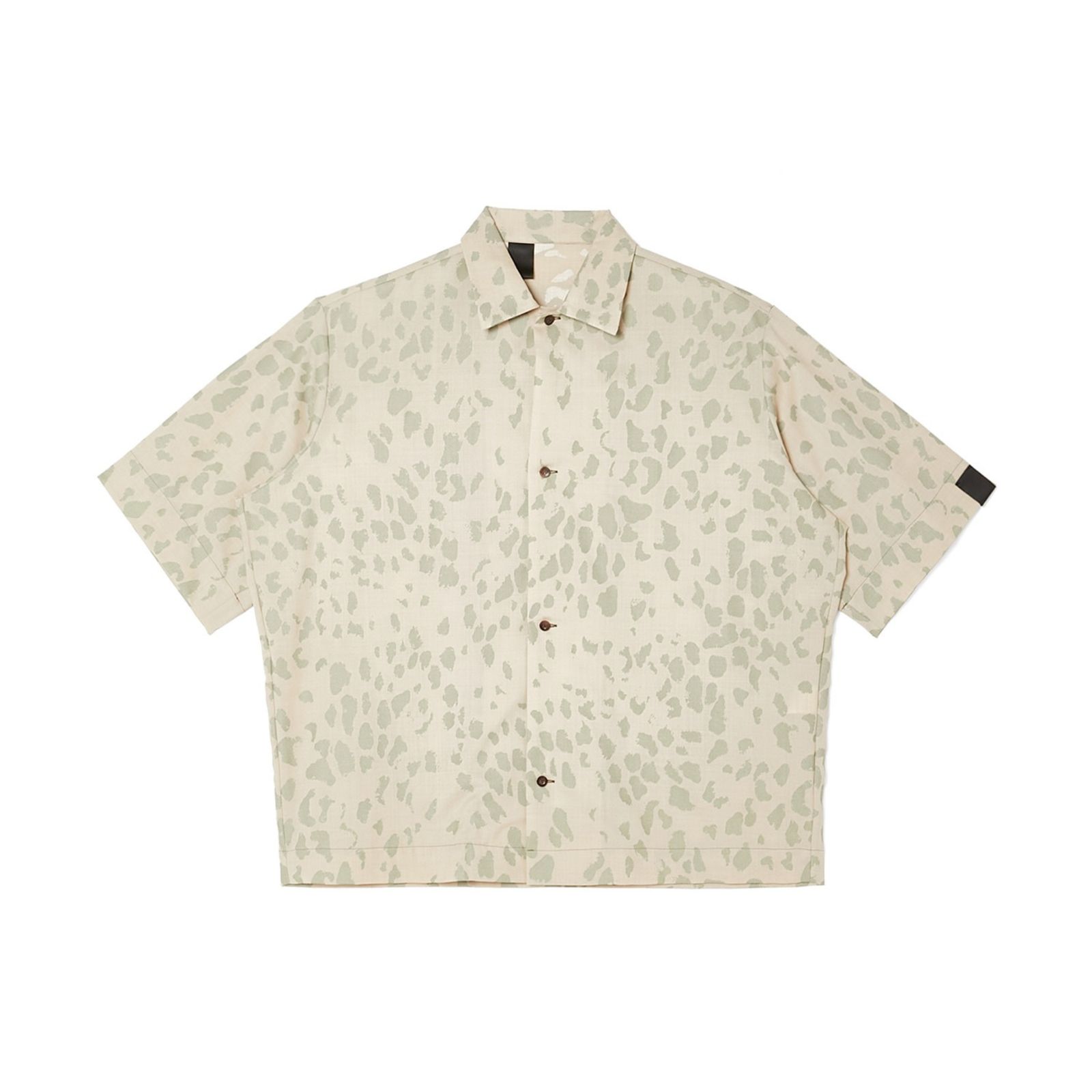 HALF SLEEVE SHIRT （BEIGE / ベージュ）｜半袖シャツ レオパード柄｜2261-SH53-018