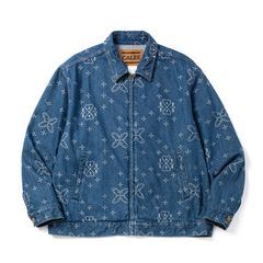 CROSS PATTERN JACQUARD DENIM SWINGTOP (INDIGO BLUE)｜クロス ジャガードデニム スイングトップ｜CL-26AWCRS001