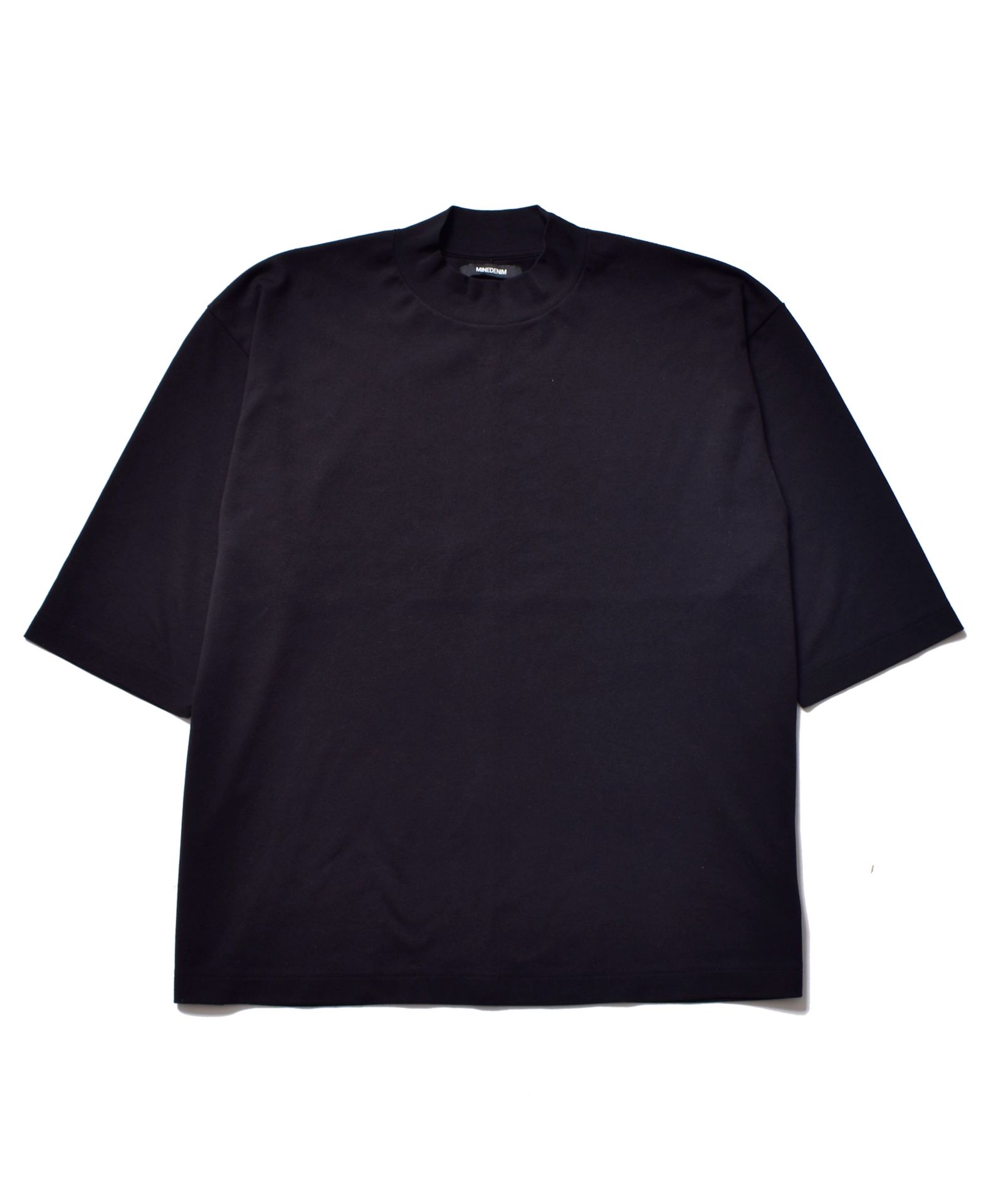 Smooth Mockneck Half Sleeve T-SH （BLK）