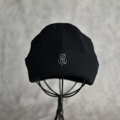 CAL NT LOGO KNIT CAP (BLACK) / ロゴ刺繍 ニットキャップ