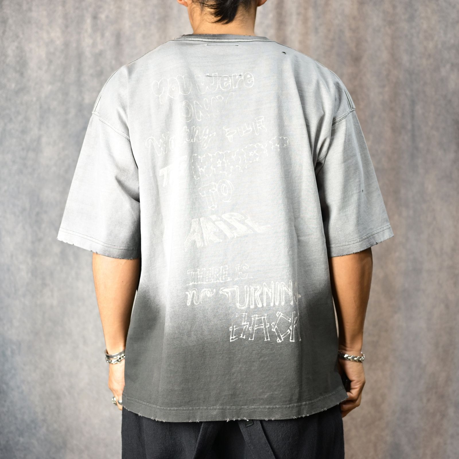 ［25周年記念］ × Maison MIHARA YOSUHIRO 硫化染めTシャツ （BEIGE / ベージュ） MB-25-SH-03C
