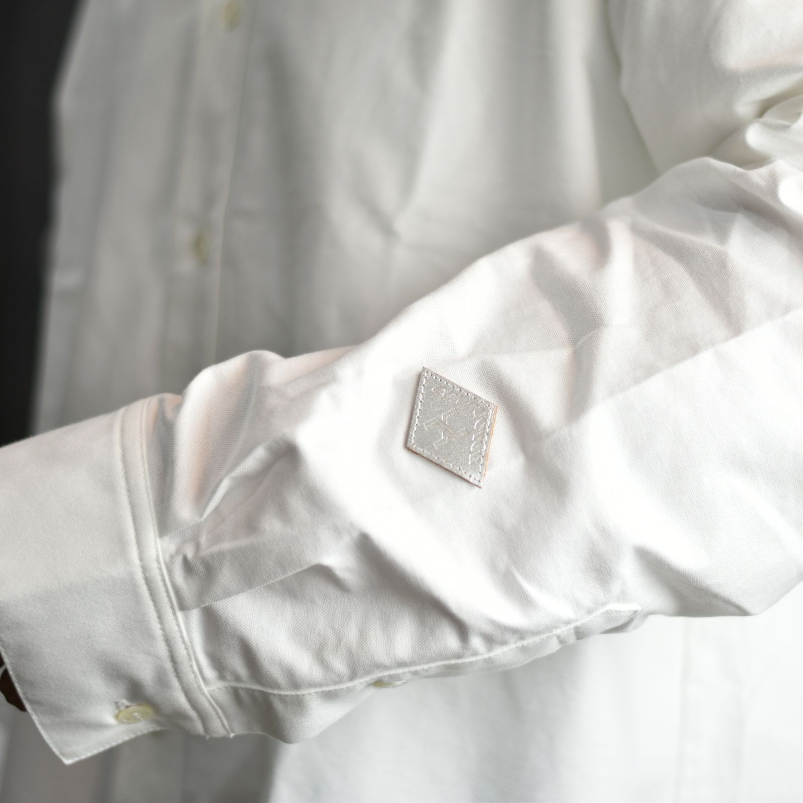 COTTON OXFORD SHIRT (WHT) / オックスフォード BDシャツ