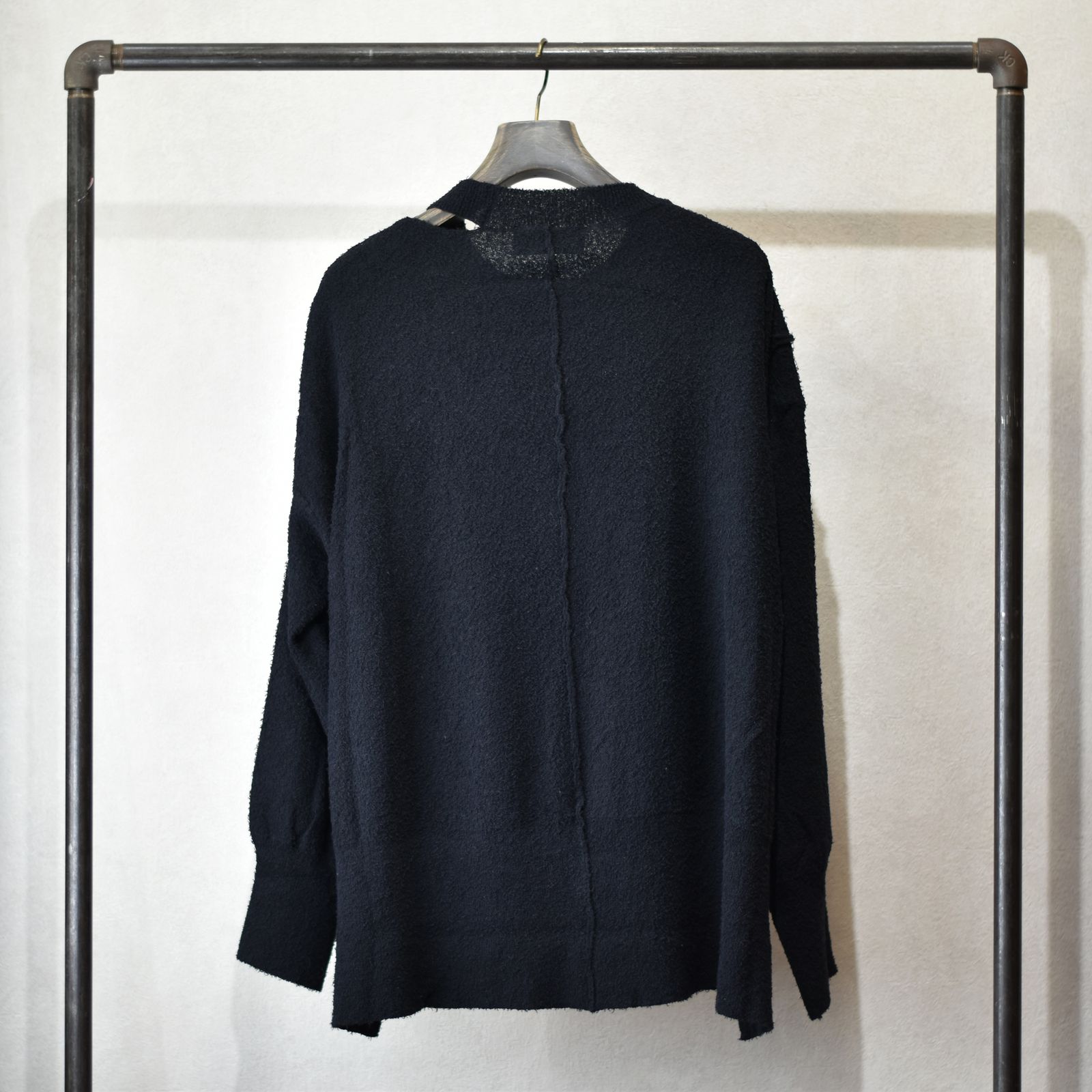 オーバーサイズ ニットプルオーバー / LB23SS-KN02-PL (BLACK)