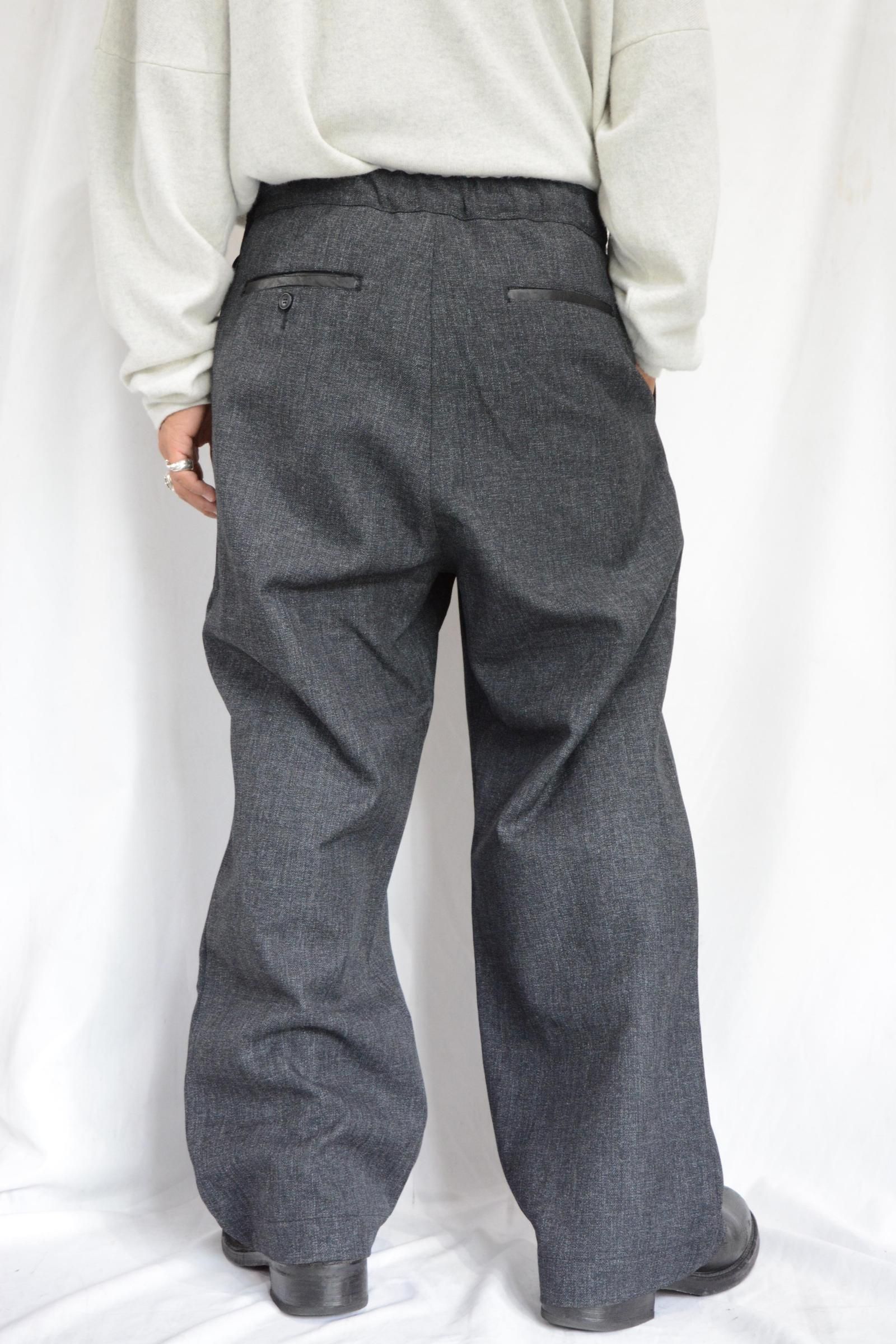 こんにゃく加工 アウトタック ワイドパンツ