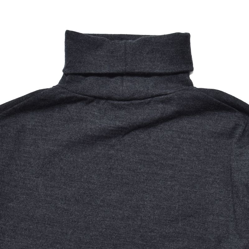 EF.Wool Turtle Neck L/S Pullover （CGR）｜ウールタートルネック｜MDFBF10403