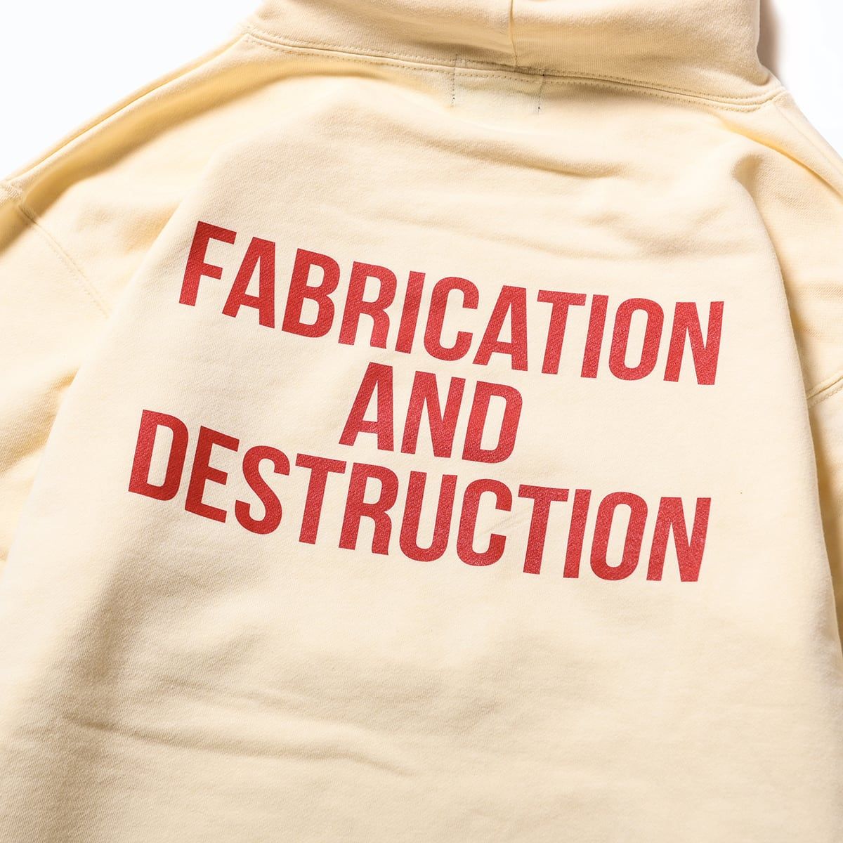 CUTRATE LOGO OMW L/S PULLOVER PARKA (IVORY)