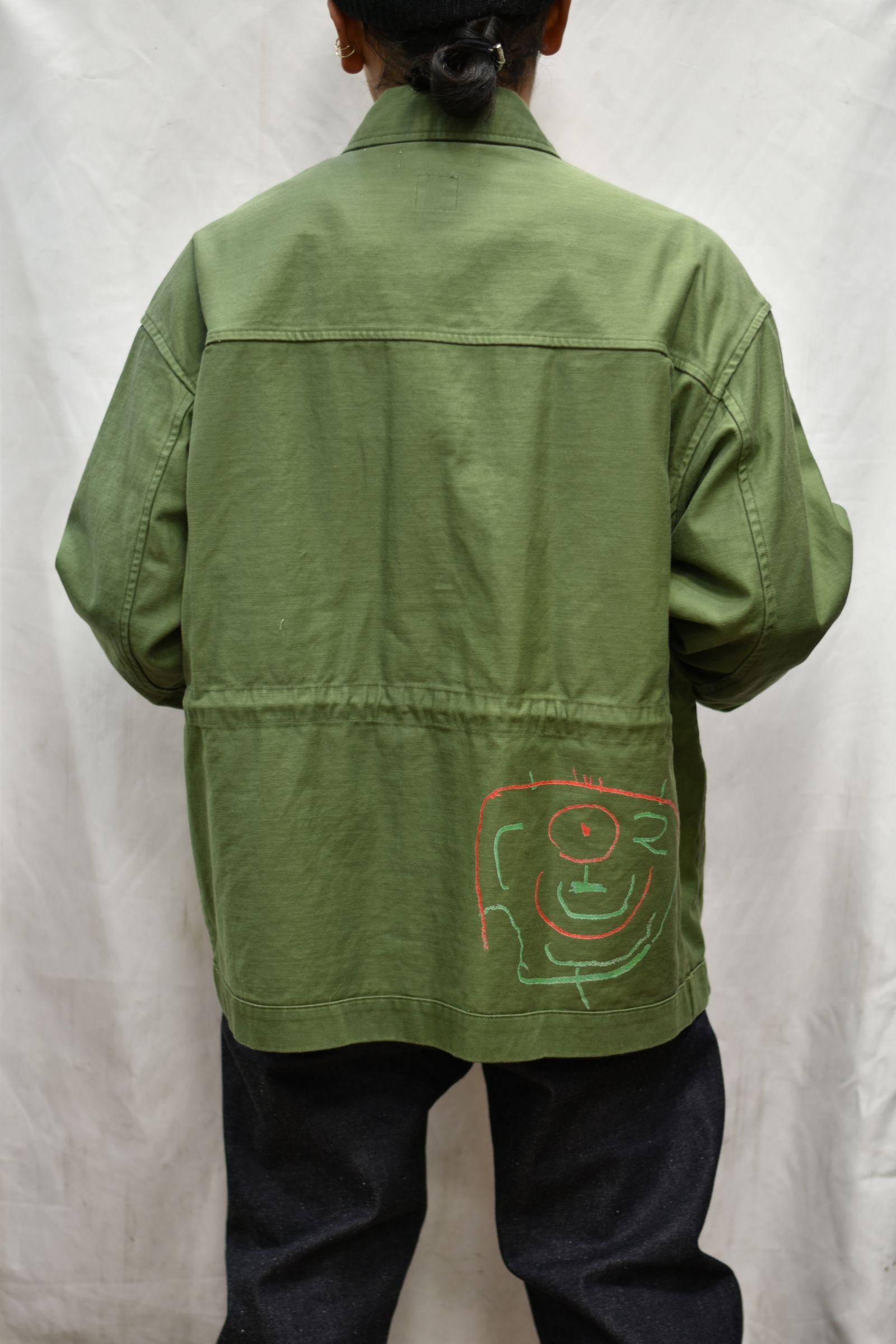 ハンドグラフィック プリント ジャケット