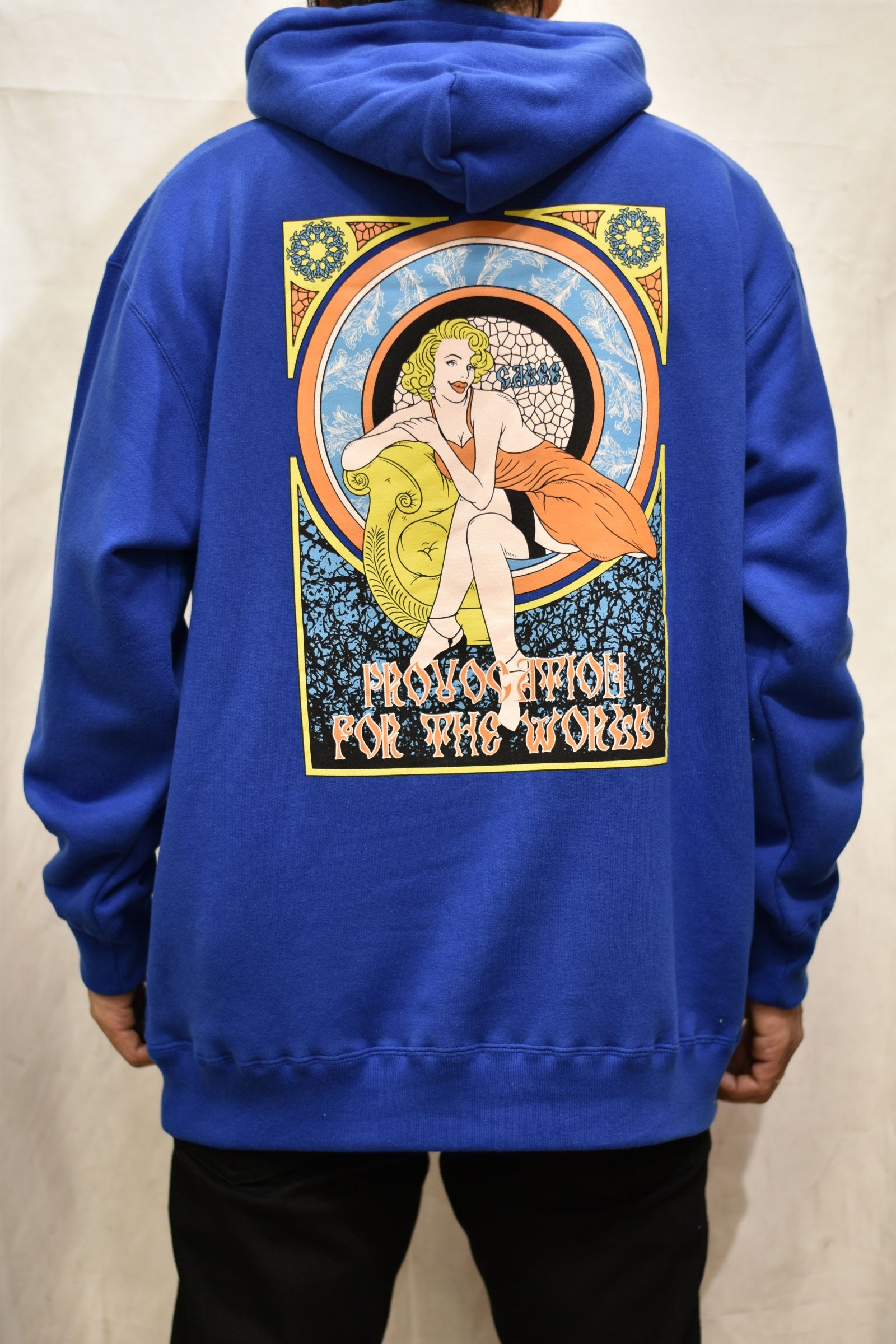 PROVOCATION FOR WORLD PULLOVER PARKA (BLUE)