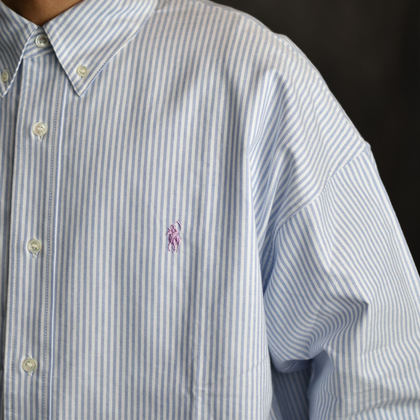 COTTON OXFORD SHIRT (BLUE) / オックスフォード BDシャツ