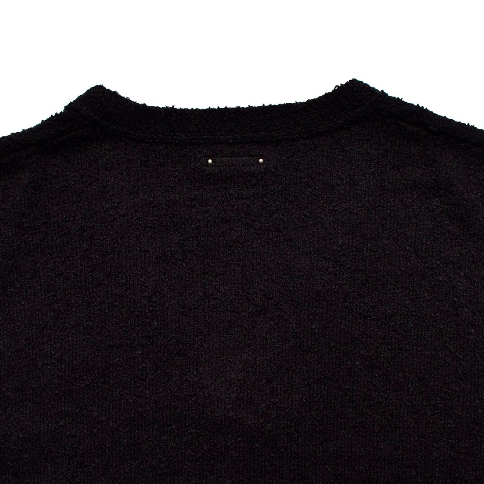 Grainy Cotton Knit Cardigan （BLK） / コットン カーディガン （ブラック）