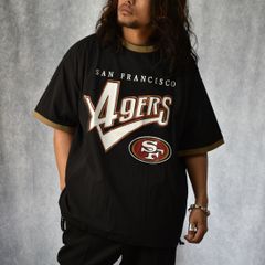 × NFL 49ERS S/S NYLON GAME SH (BLACK) / ナショナル・フットボール・リーグ サンフランシスコ・49ers 半袖 ナイロン ゲームシャツ