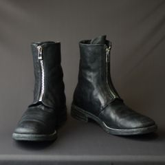 HORSE LEATHER FRONT ZIP COMBAT LINED FZ-1 #2LEATHER SOLES PIECE DYED