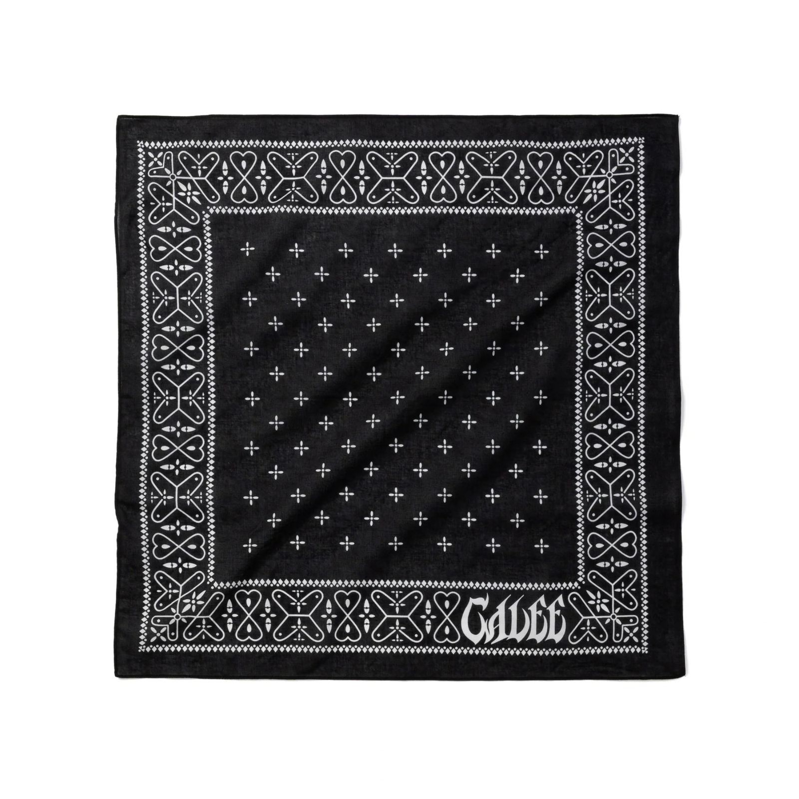 CROSS BANDANA (BLACK)｜クロス柄 バンダナ｜CL-26AWCRS004