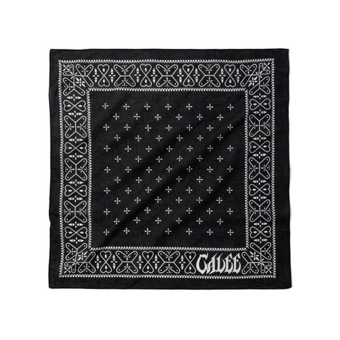 CROSS BANDANA (BLACK)｜クロス柄 バンダナ｜CL-26AWCRS004