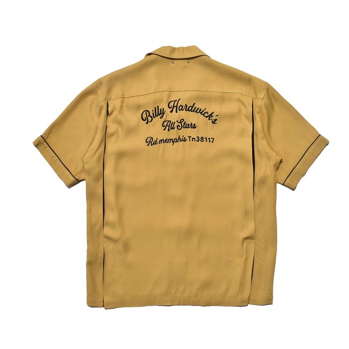 B.H.All Stars Rayon Bowling SH （YEL） ボーリング 半袖シャツ （イエロー）｜2605-5001