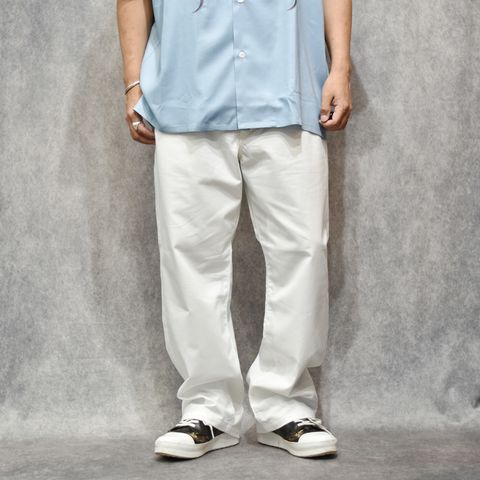 NEP BACK CHINO MILITARY PANTS (WHITE)｜ネップバックチノパンツ｜CL-26SS045
