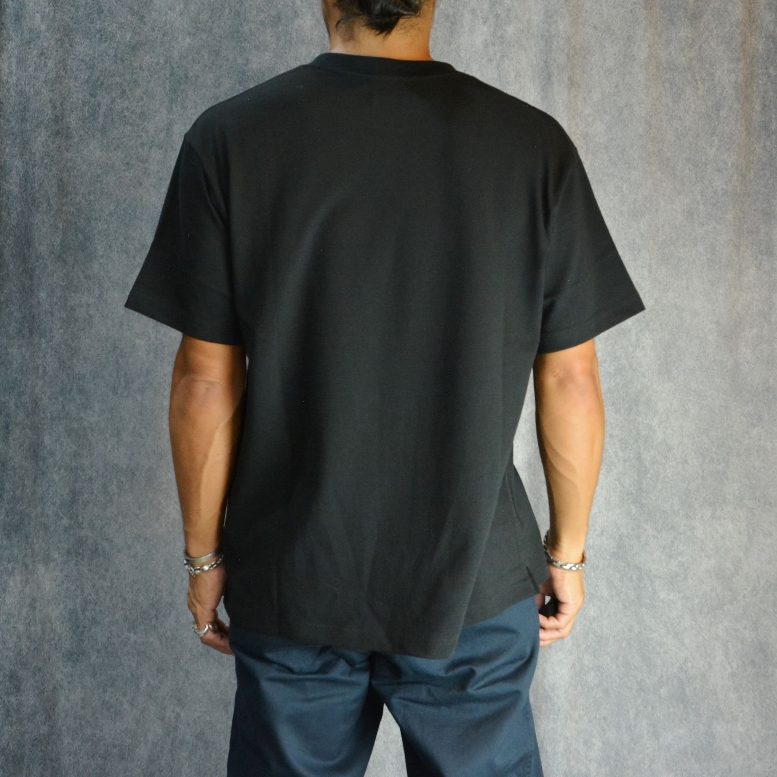 Standard Crewneck T-SH （BLK） / ポケット Tシャツ （ブラック） STC-401