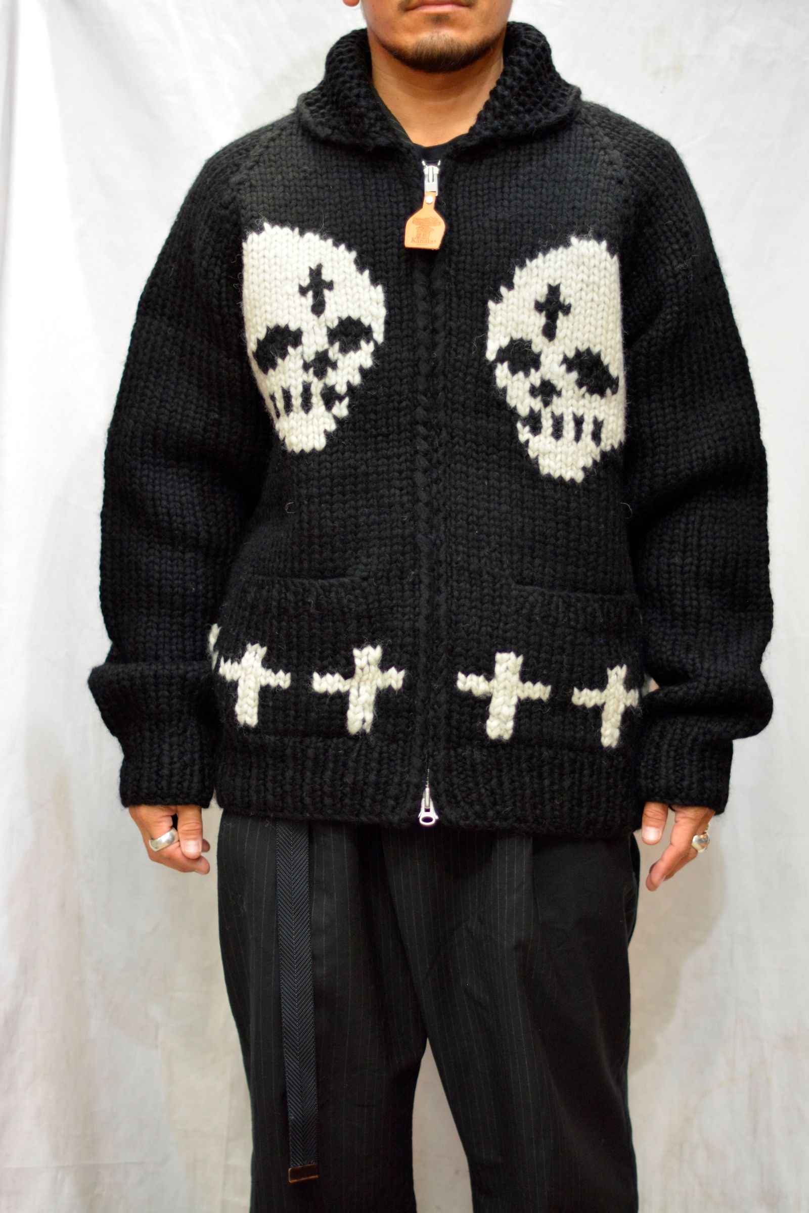 ×× KANATA 6PLY WOOL HAND KNITS “Skull&Cross”