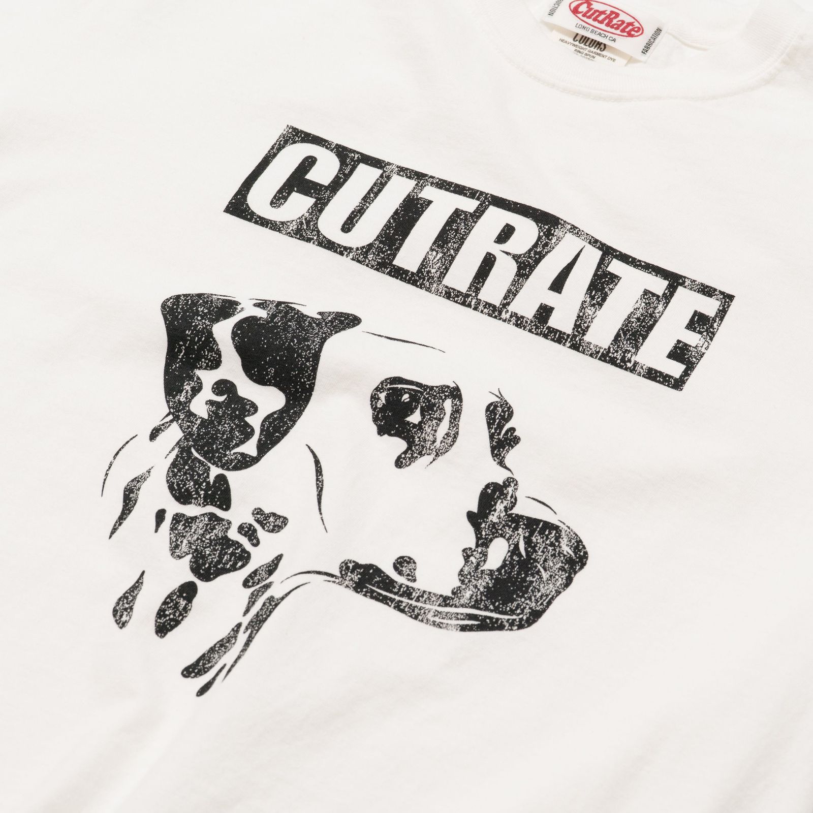 DALMATION TEE (WHITE)｜ダルメシアン プリントTシャツ｜CR-26SS012