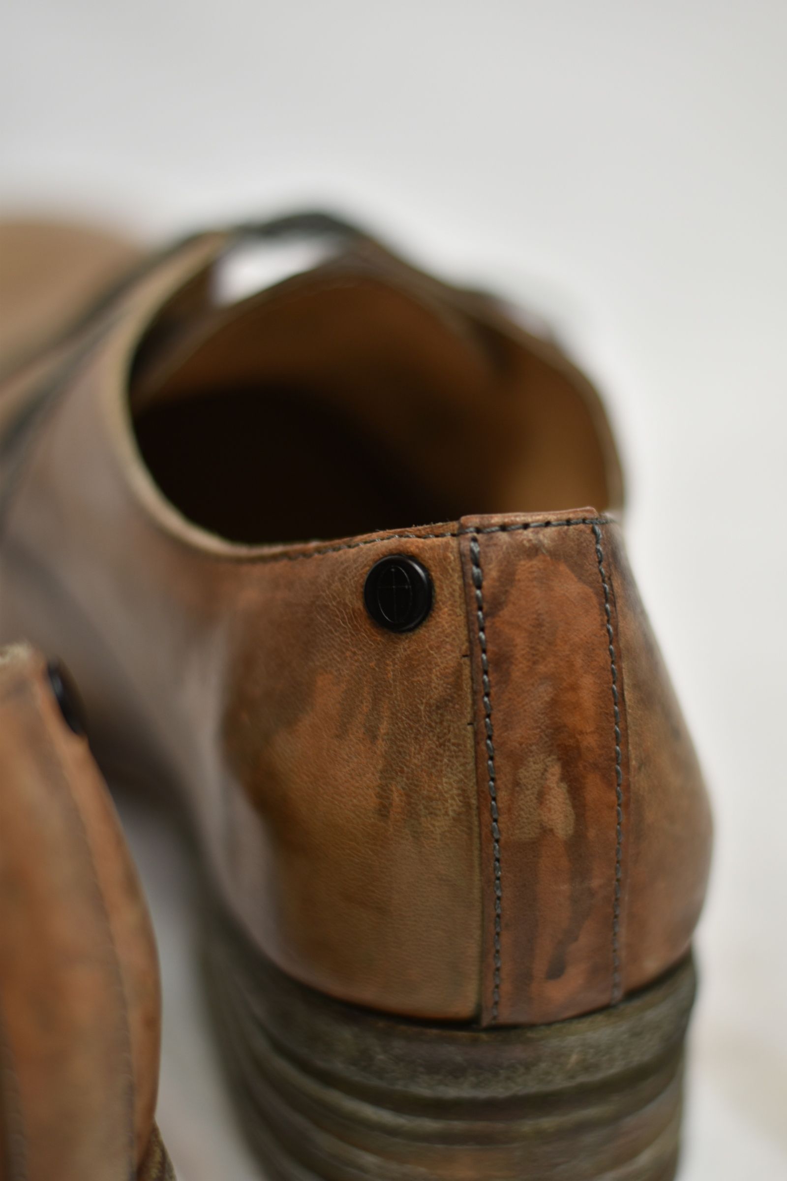 HORSE LEATHER DERBY #2 LINED LEATHER SOLES HAND DYED