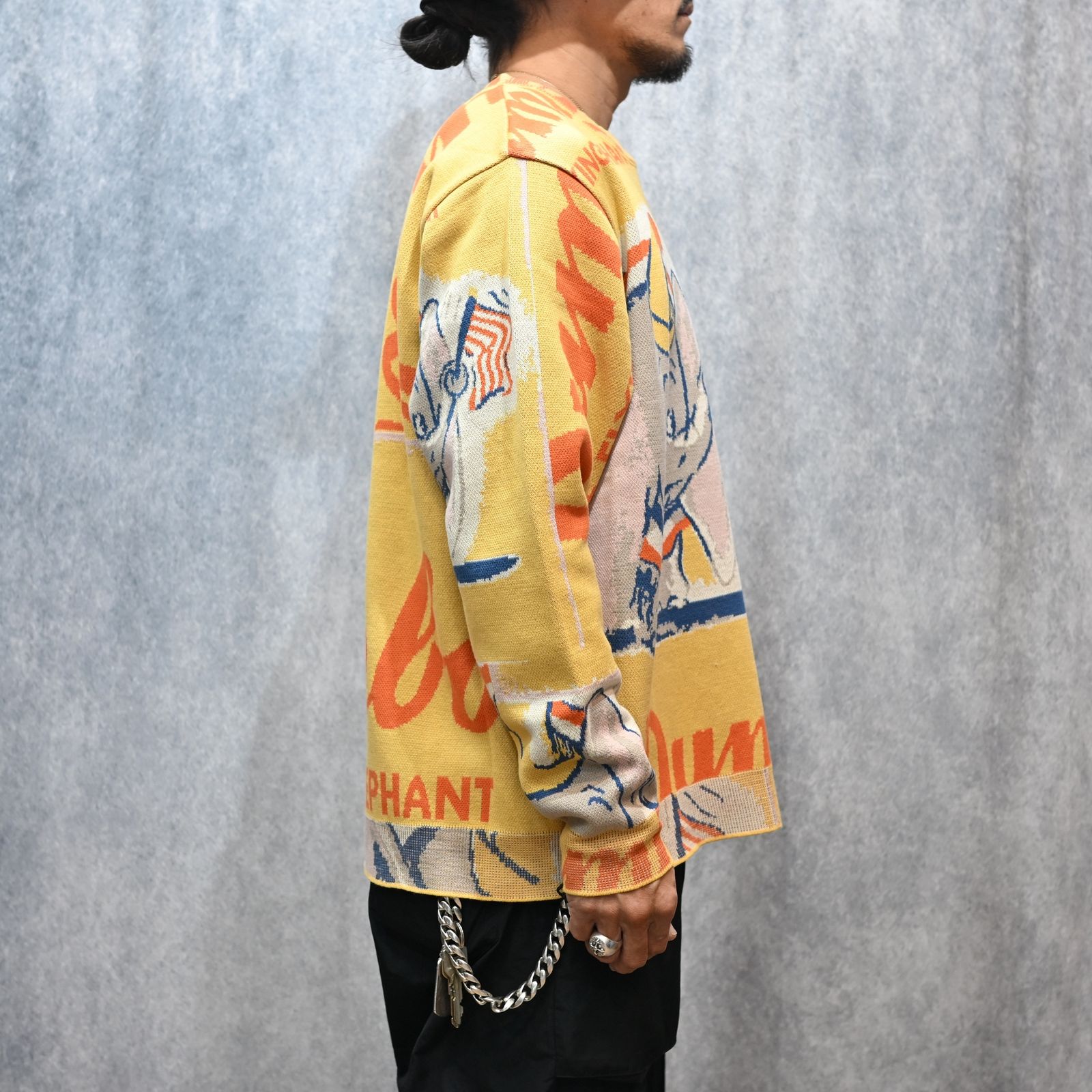 DISNEY VP / PC KNIT COLLECTION CREWNECK  (DUMB/YELLOW)｜ディズニー ニット （ダンボ/イエロー） DP-030-3672-71