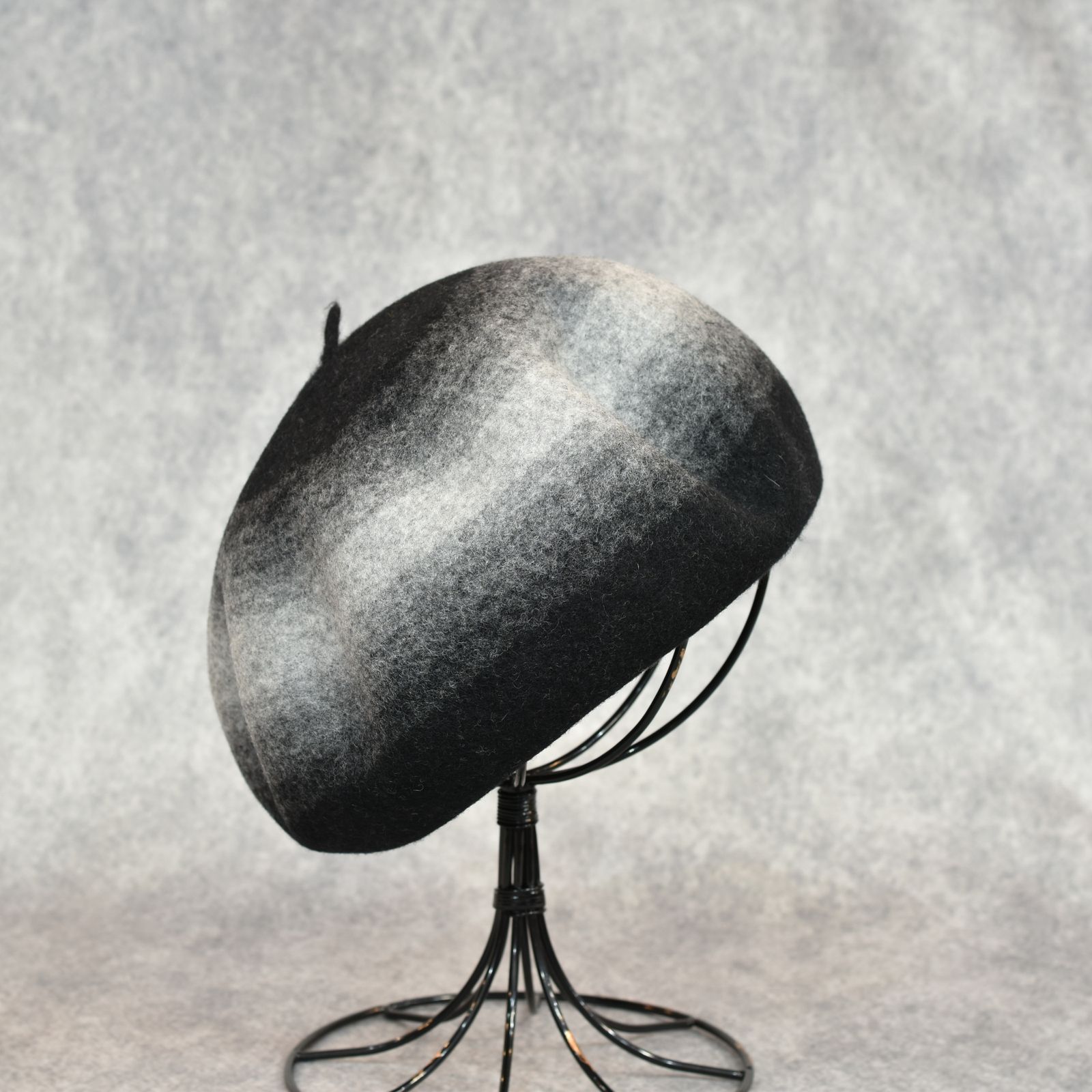 Chimayo Wool Beret "TRUJILLO" (BLACK)｜チマヨ ウール ベレー帽｜Y01023