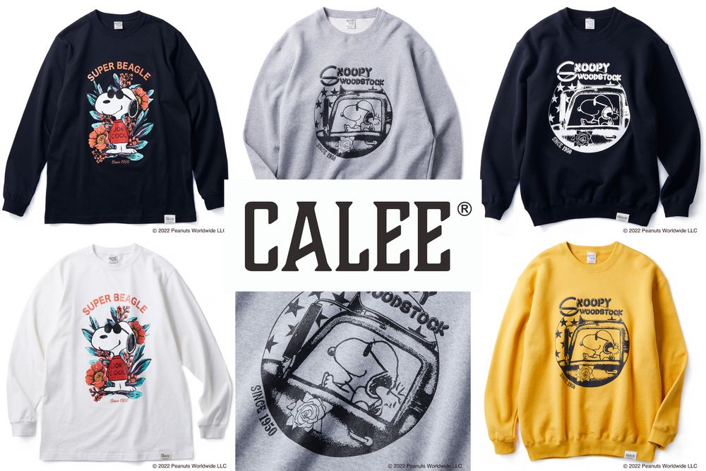 CALEE - キャリー | 22SS | スヌーピー | ロンT・トレーナー | 発売