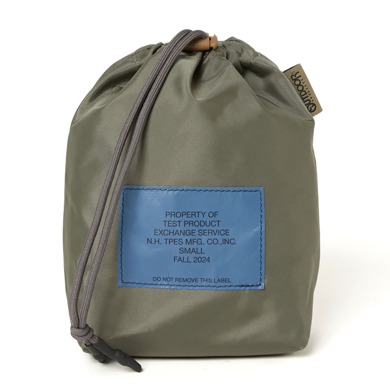 × OUTDOOR PRODUCTS DRAWSTRING BAG （KHAKI） / ナイロン バッグ （カーキ）