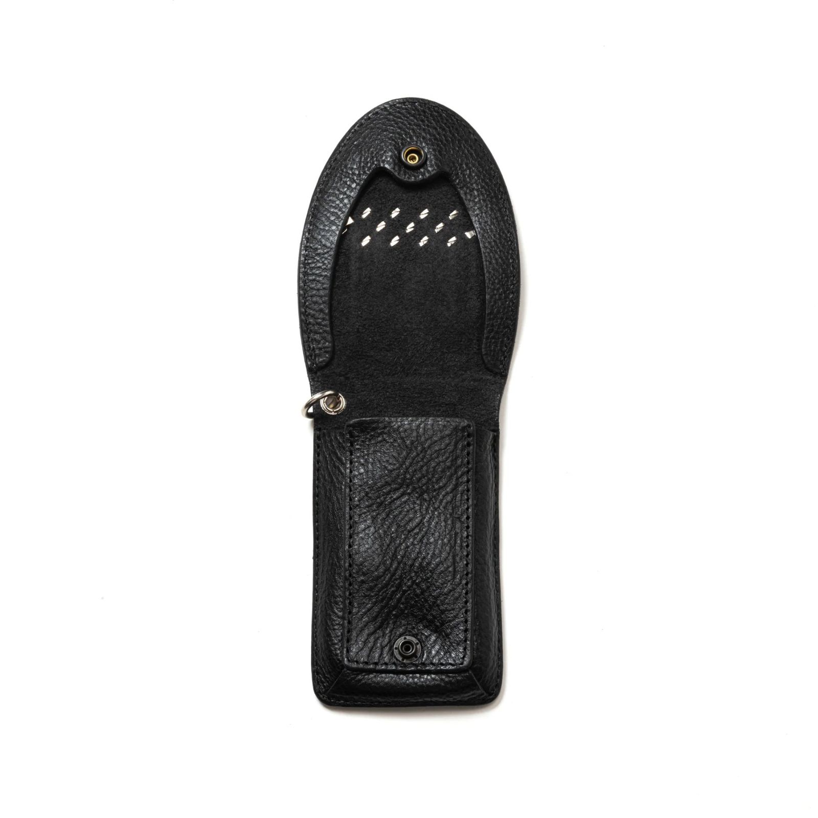 STUDS LEATHER MULTI COIN CASE (BLACK) / スタッズ レザー マルチ コインケース