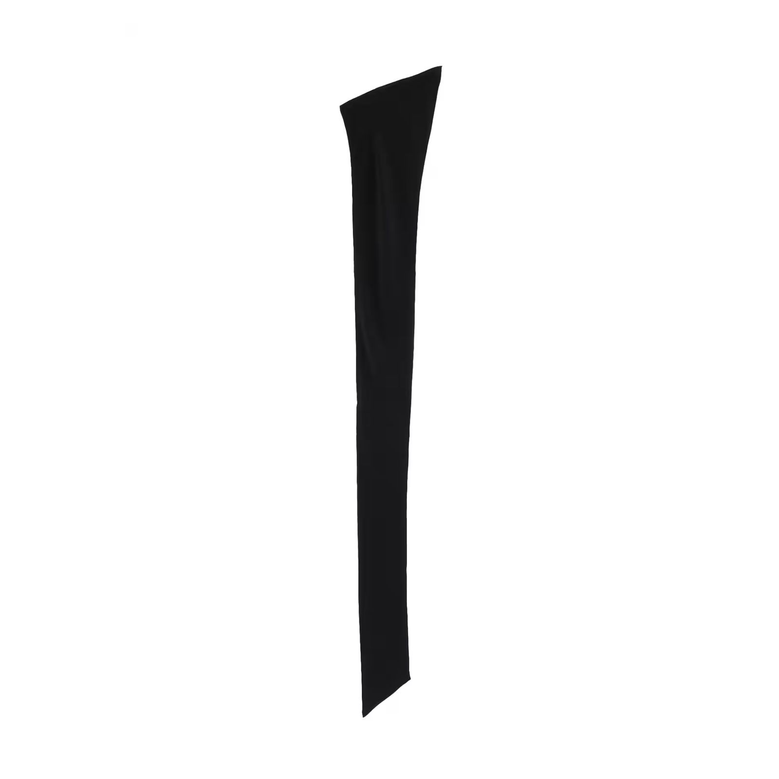 20MOMME DE CHINE SUEDE TUMBLER SCARF （BLACK / ブラック） スカーフ｜HW-L10-404-1-03