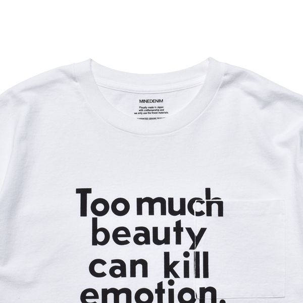 Too Much beauty TEE （WHT） プリント Tシャツ （ホワイト）｜MDFBF08402