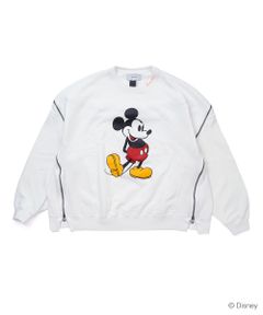 MICKEY ZIPPER CREWNECK (WHITE)