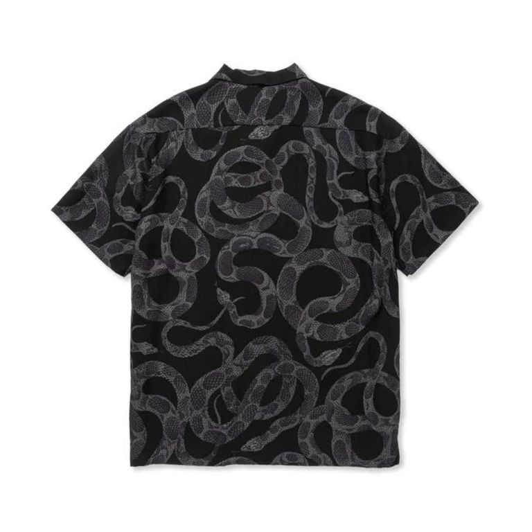 CALEE - R/P ALLOVER SNAKE PATTERN SH ＜LIMITED＞ (BLACK) / スネーク柄 半袖シャツ |  chord online store