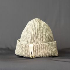 コットンアクリル ニットキャップ （ベージュ）