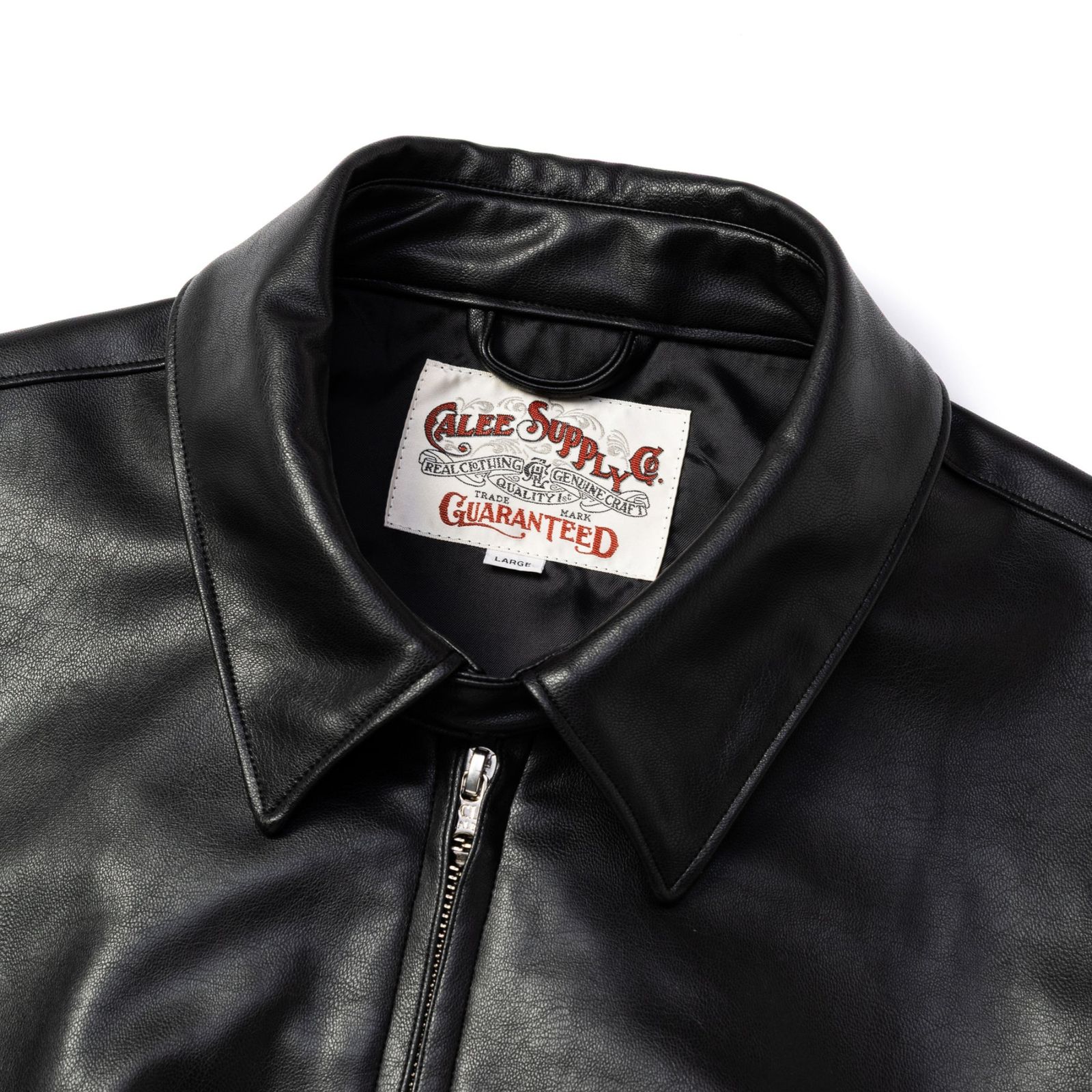 FAUX LEATHER HARRINGTON JACKET (BLACK)｜フェイクレザー ハリントン ジャケット｜CL-26AWJKT005