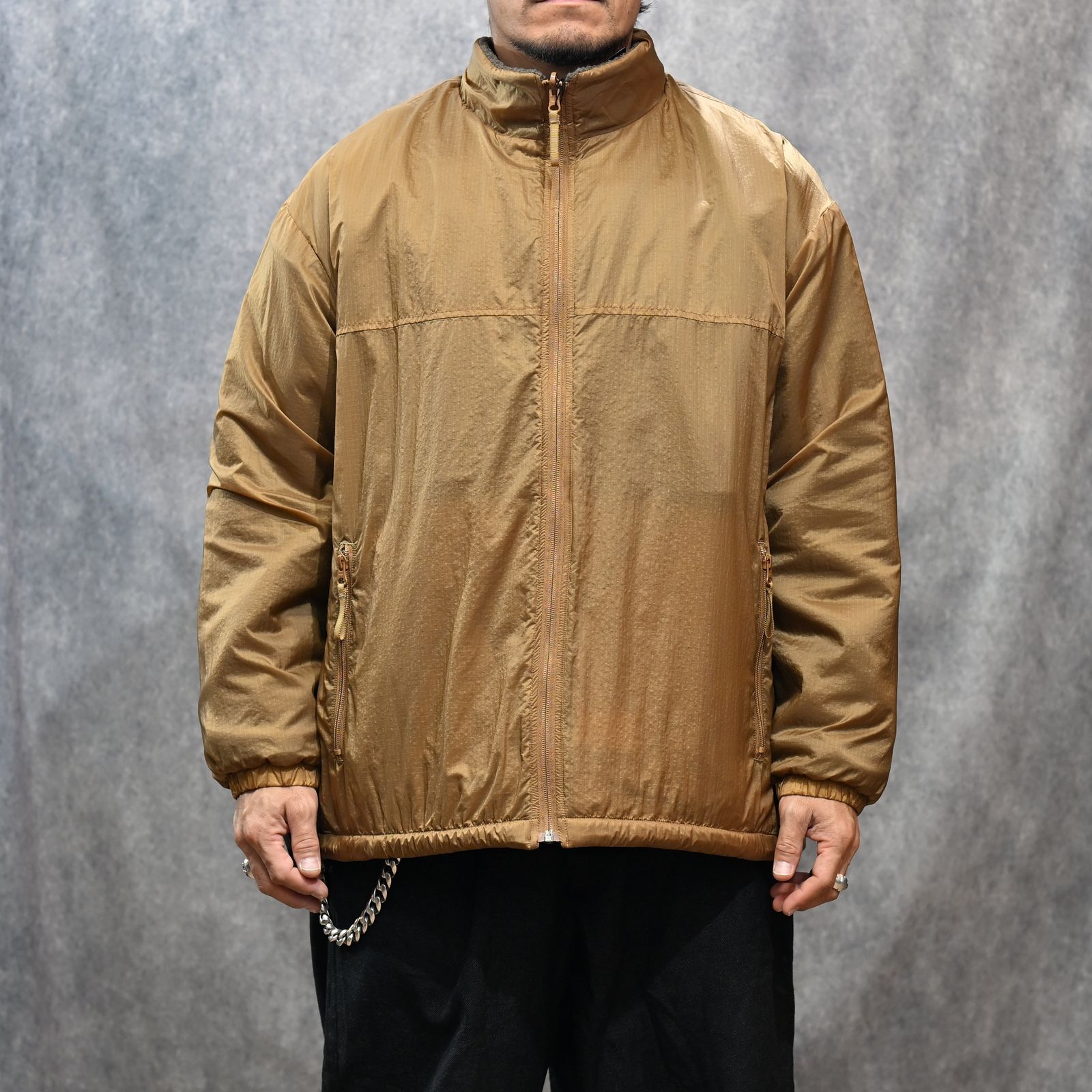 FLEECE LINER NYLON ZIP UP JACKET （BROWN）｜フリース リバーシブルジャケット （ブラウン） PC-022-3623-20