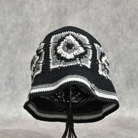 再入荷｜Crochet Hat "SUNBIRD" (BLACK)｜クロシェハット｜X01001