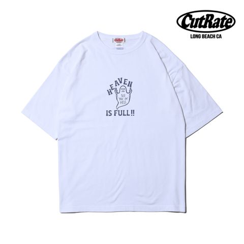 HEAVEN IS FULL LOGO DROPSHOULDER S/S T-SHIRT (WHITE) / ドロップショルダー プリントTシャツ