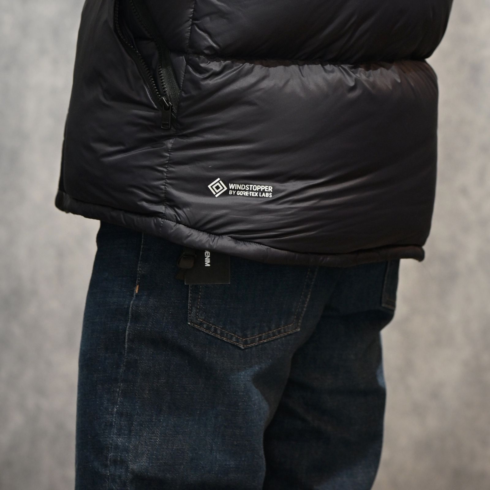 MINEDENIM × nonnative DWELLER TRAINER 2 HI COW LEATHER WITH GORE-TEX by SPINGLE｜NN-V4752（BLK）｜ノンネイティブ ダウンベスト｜NN-V4752