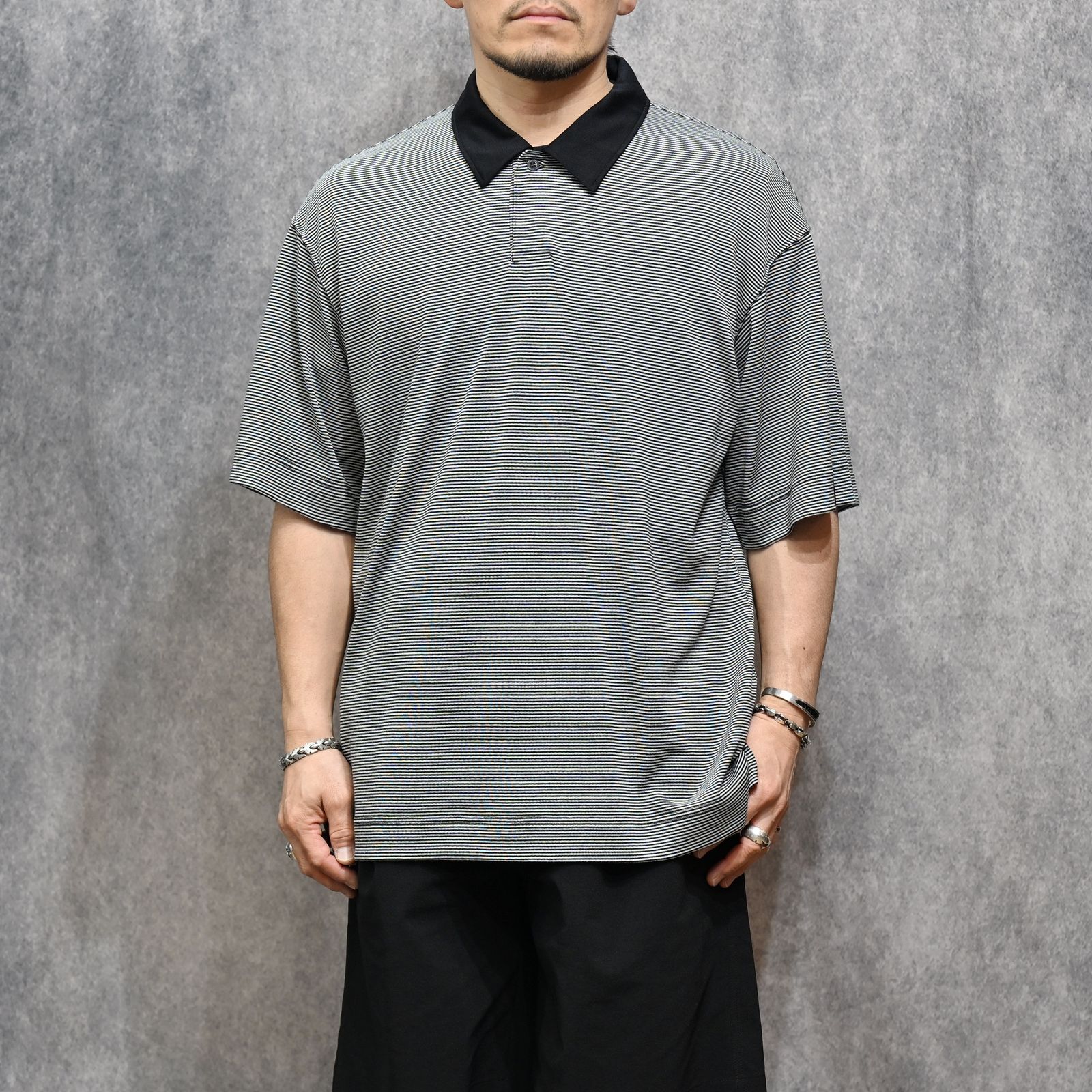 00s a.p.c border polo l/s ボーダー ニット ポロシャツ 長袖ボーダーポロシャツ｜HOMME ｜A.P.C. | アーペーセー日本公式