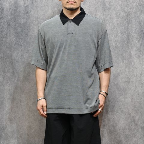 POLO SHIRT （BK BORDER / ブラックボーダー）｜ポロシャツ｜2261-CS57-019