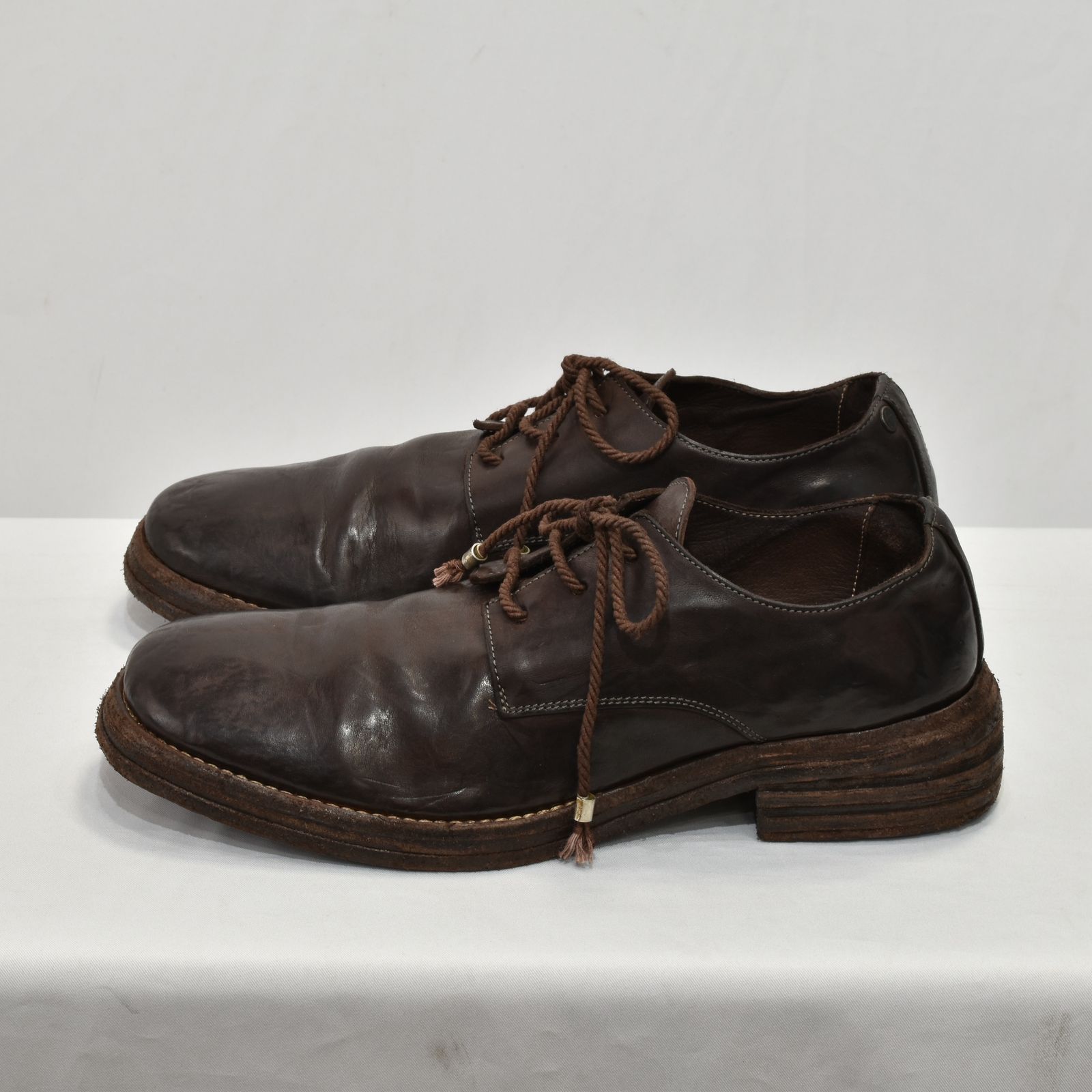 HORSE LEATER DERBY 2# LINED #LEATHER SOLES （BROWN）